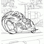 A prototype motorcycle