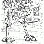 Walking police equipment