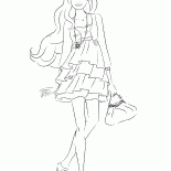 Barbie in a short dress