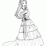 Barbie and elegant dress