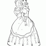 Barbie in a beautiful dress