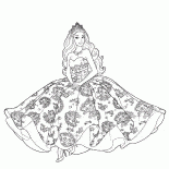 Barbie in a beautiful dress