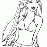 Barbie in a bathing suit