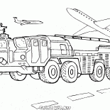 Fire aerodrome car
