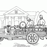 The first fire truck