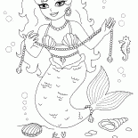 Mermaid on land