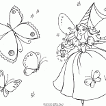 Fairy in a beautiful garden