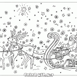 Santa Claus in a sleigh