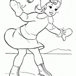 Girl on skates