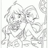 Bloom, Stella, and their pet