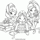 Winx and cake