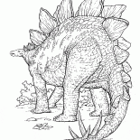 Dinosaur with sharp thorns