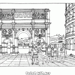 Triumphal Arch and the Colosseum