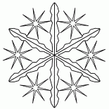Star in the form of snowflakes