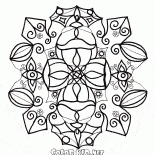 Snowflakes in the form of figures