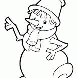 Snowman dancing