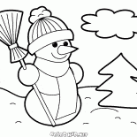 Snowman guard