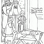 Saviour in the manger