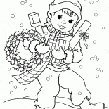 The boy received gifts