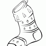 Stocking on the fireplace