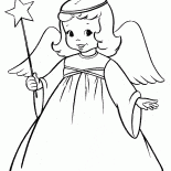 Girl in angel costume