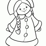 Christmas costume Snow Maiden