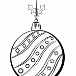 Christmas tree ball on a string