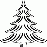 Christmas tree in winter