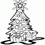 Christmas tree with a star