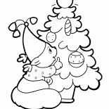 Good Bear and Christmas tree