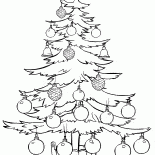 Christmas tree stands straight