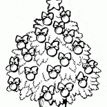 Christmas tree with wonderful toys
