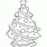 Fancy decorated Christmas tree 