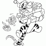 Tiger and gifts