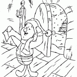 Piglet pays a visit