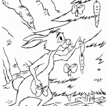 Rabbit decorates the Christmas tree