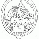 Beauty and the Beast in the reflection