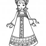 Girl in national costume